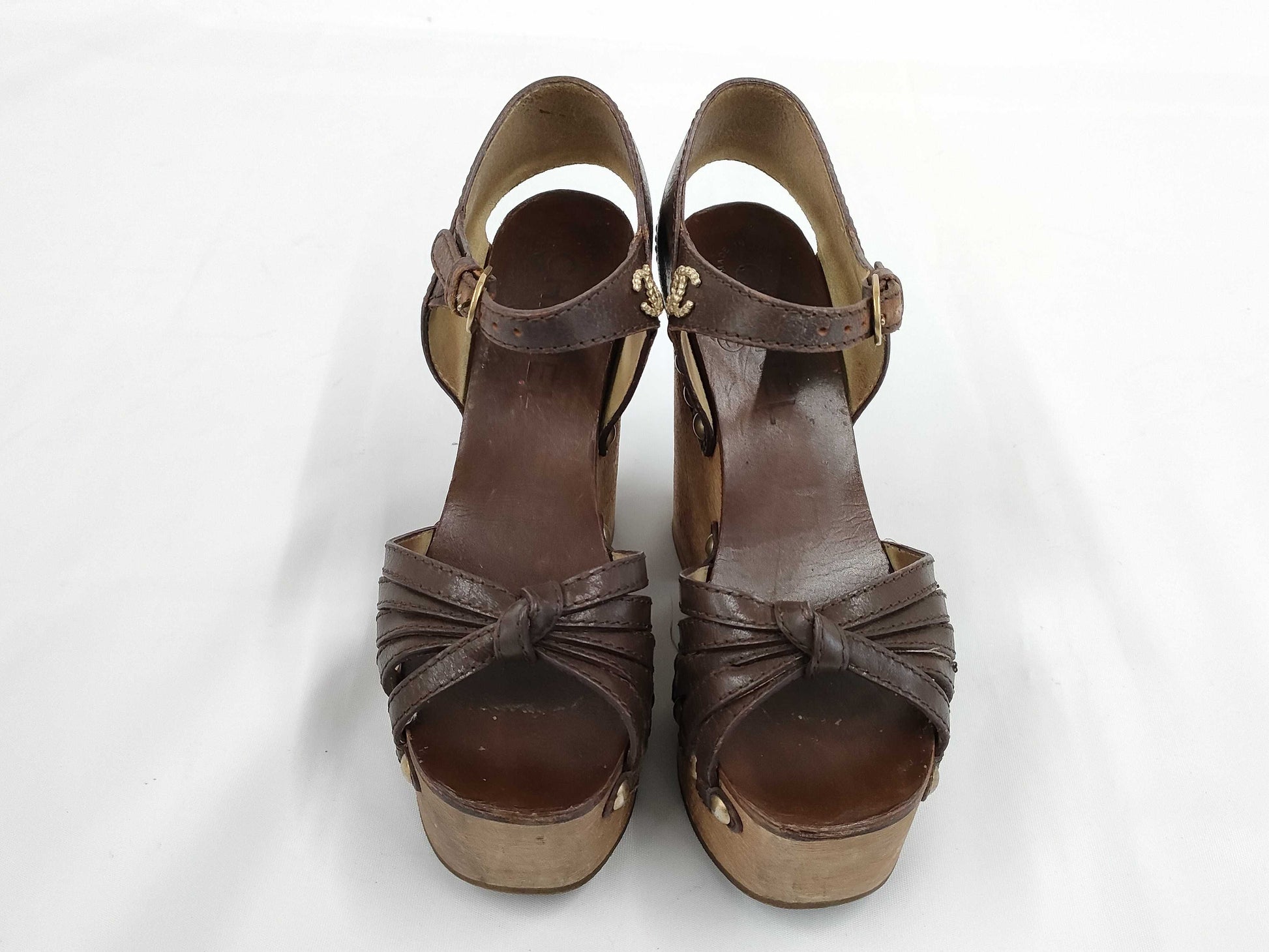  CHANEL CHANEL platform sandals size 35 sandals