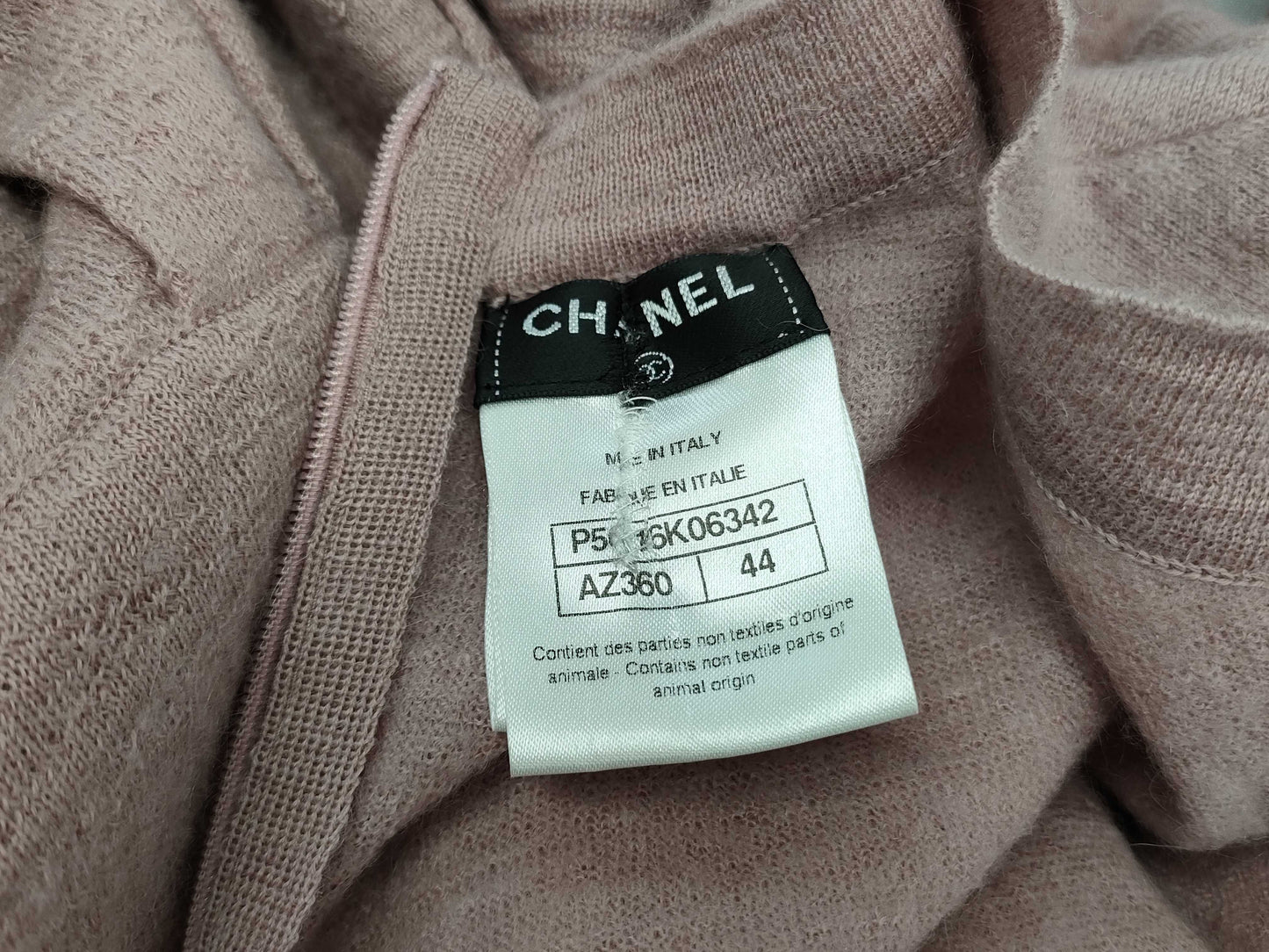 CHANEL CHANEL Pearl Knit Dress Size 44 Dress