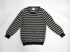 CHANEL CHANEL Long Sleeve Striped Knit Top Size 42