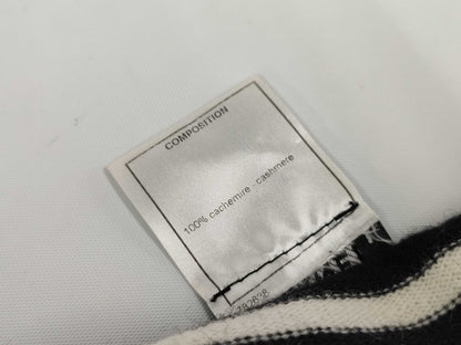 CHANEL CHANEL Long Sleeve Striped Knit Top Size 42