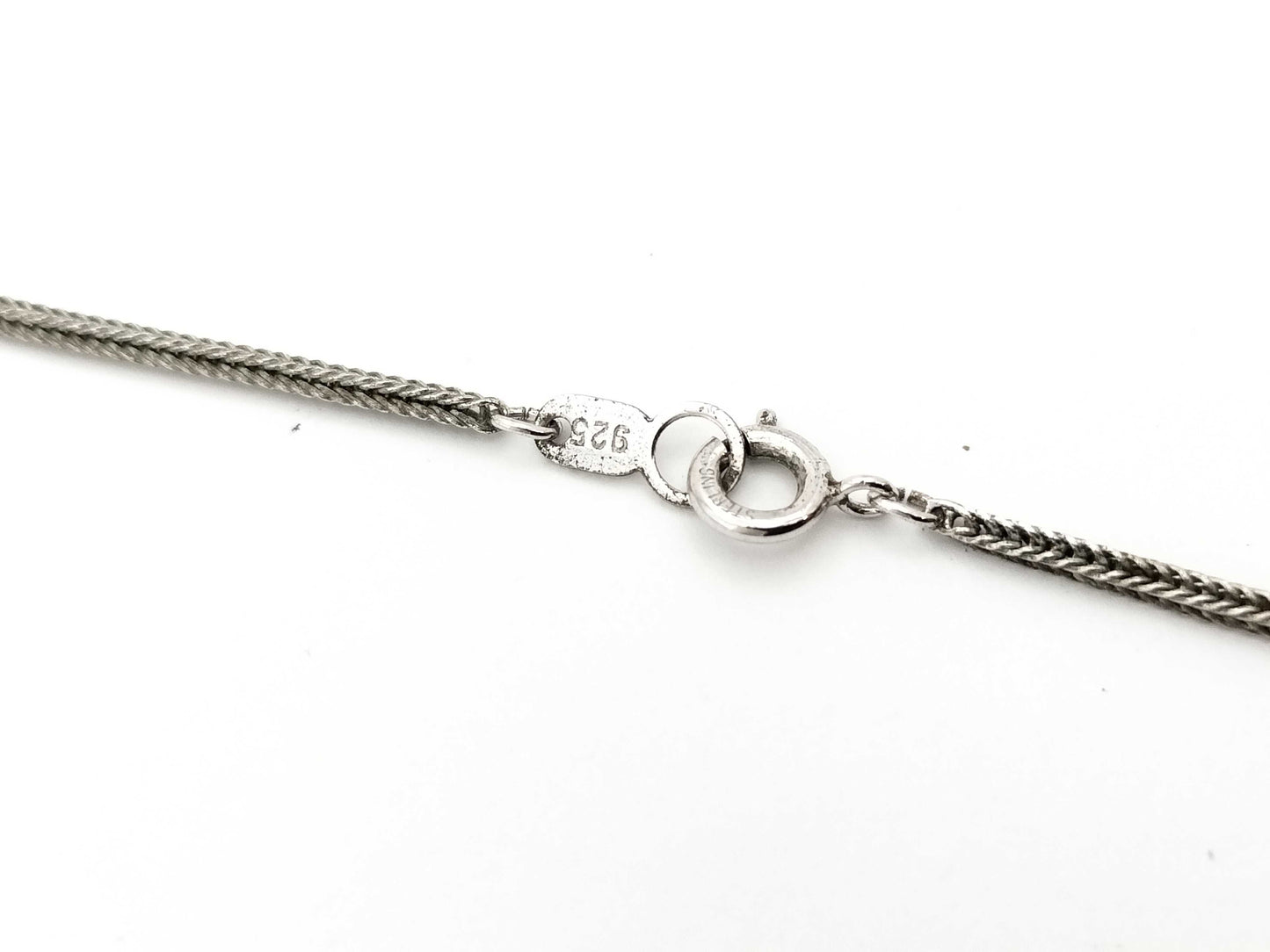 TASAKI Color Stone Sterling Silver 9.2g Necklace 