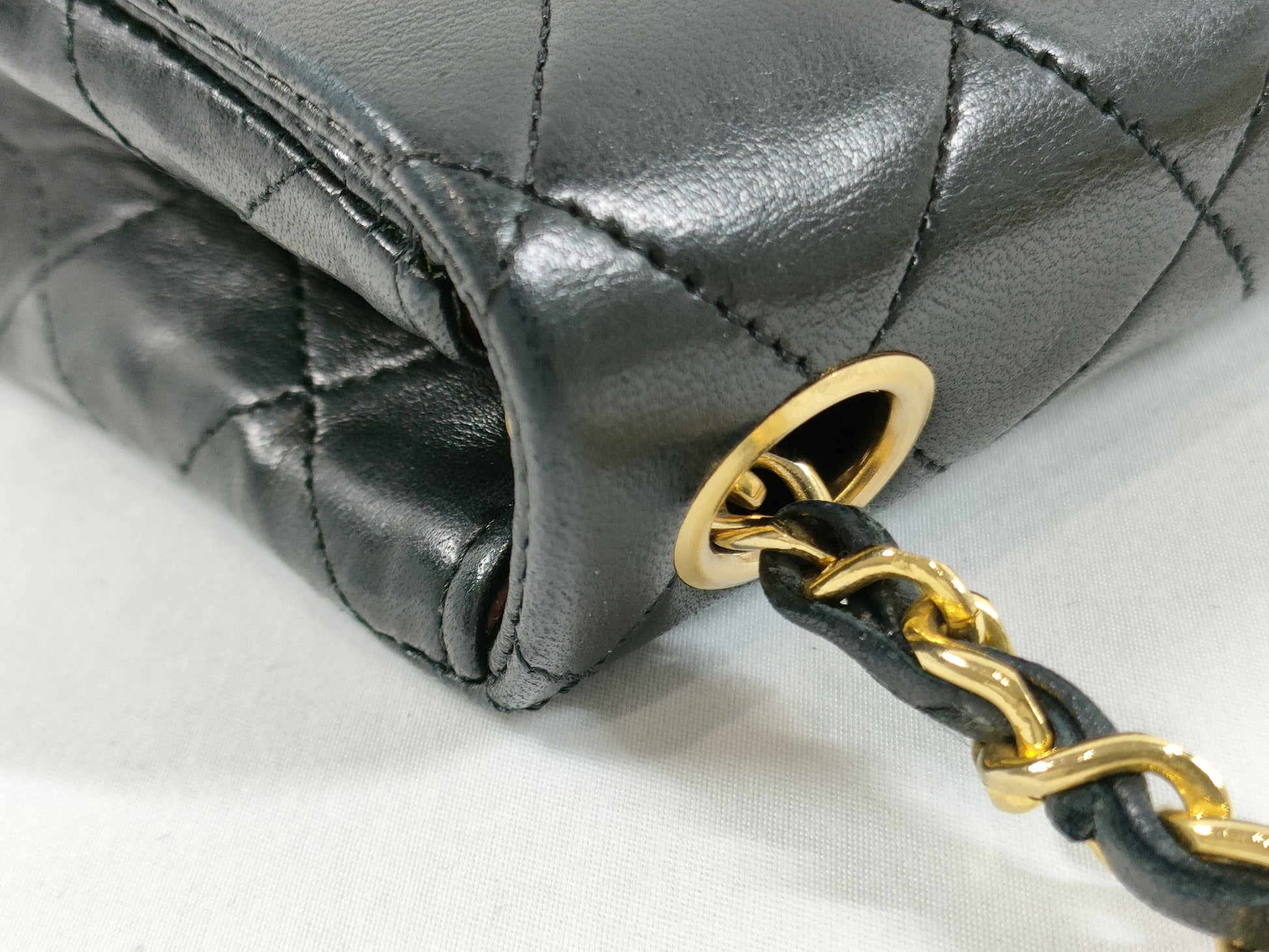 CHANEL CHANEL Mini Matelasse Chain Shoulder Bag, Black, No. 1, Card and Sticker Included, Shoulder Bag