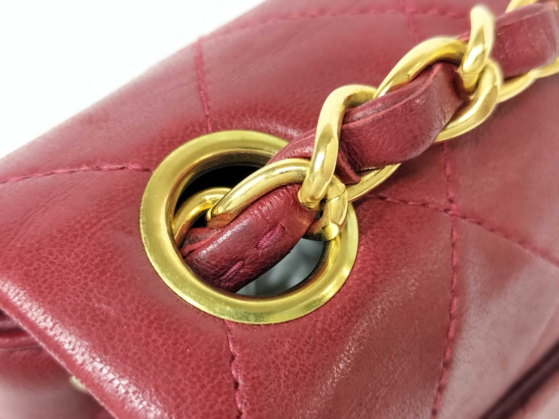 CHANEL Matelasse CHANEL Mini Matelasse Bordeaux Chain Shoulder Bag, No. 4, Box, Bag, Card, and Sticker Included