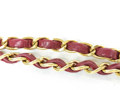 CHANEL Matelasse CHANEL Mini Matelasse Bordeaux Chain Shoulder Bag, No. 4, Box, Bag, Card, and Sticker Included