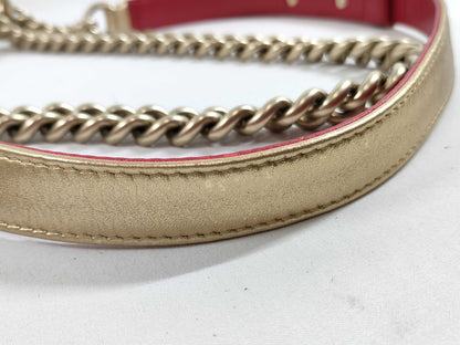 CHANEL CHANEL Boy Chain Shoulder Bag, 18th Series, Card and Sticker Included