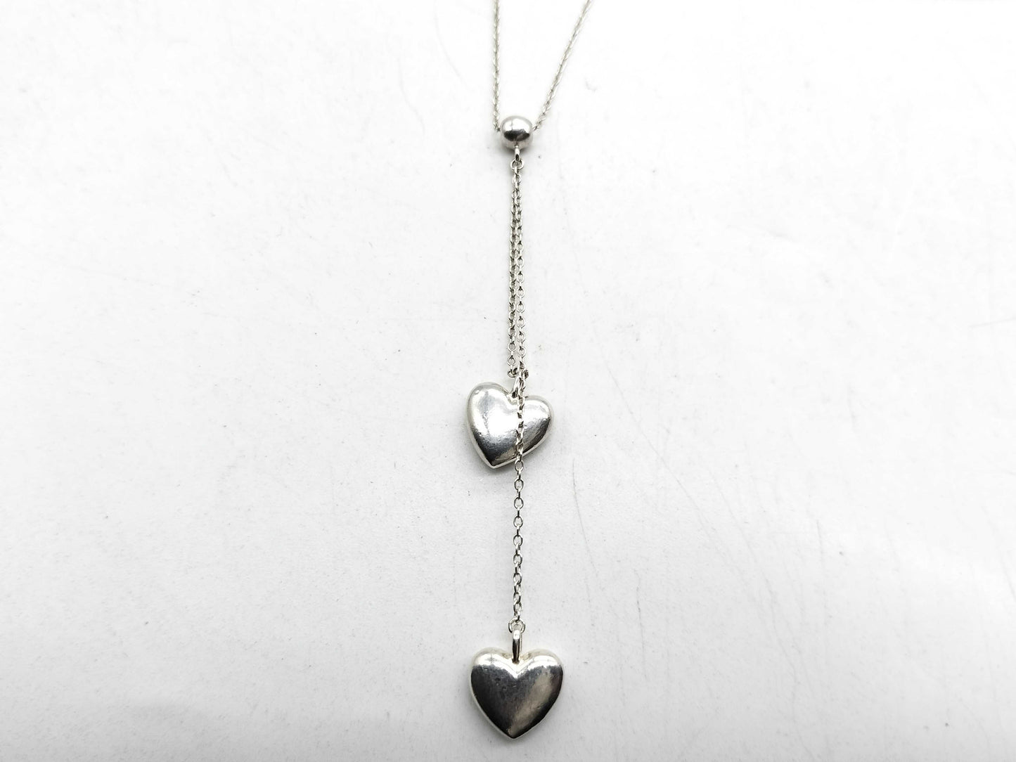 Tiffany & Co. Tiffany Double Drop Heart Necklace