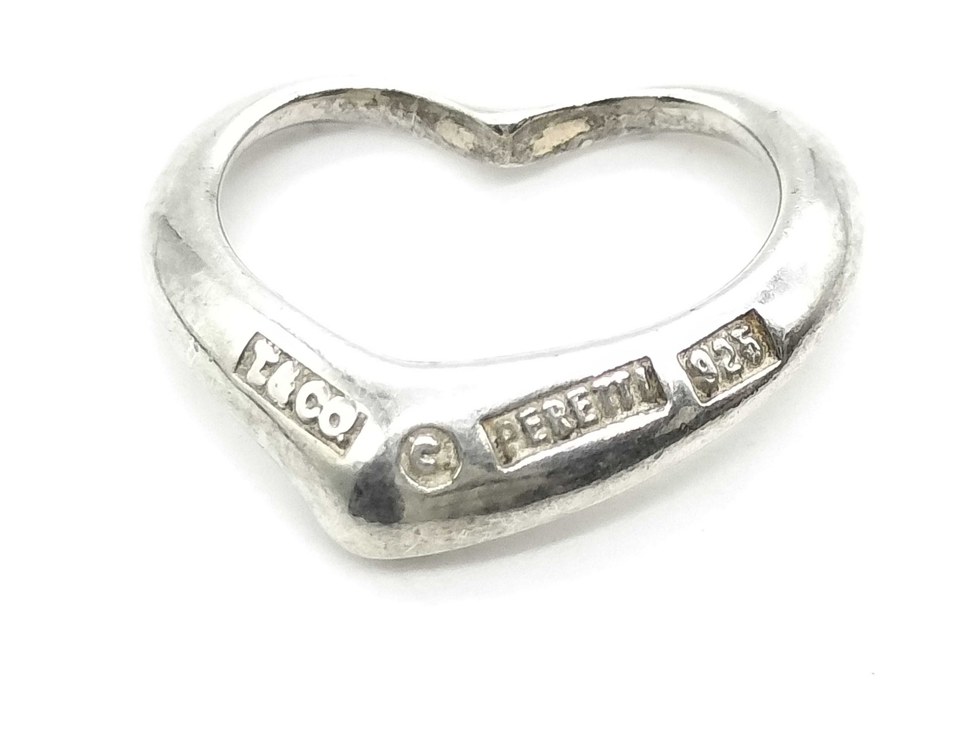 Tiffany & Co. Tiffany Open Heart Necklace Pendant Top