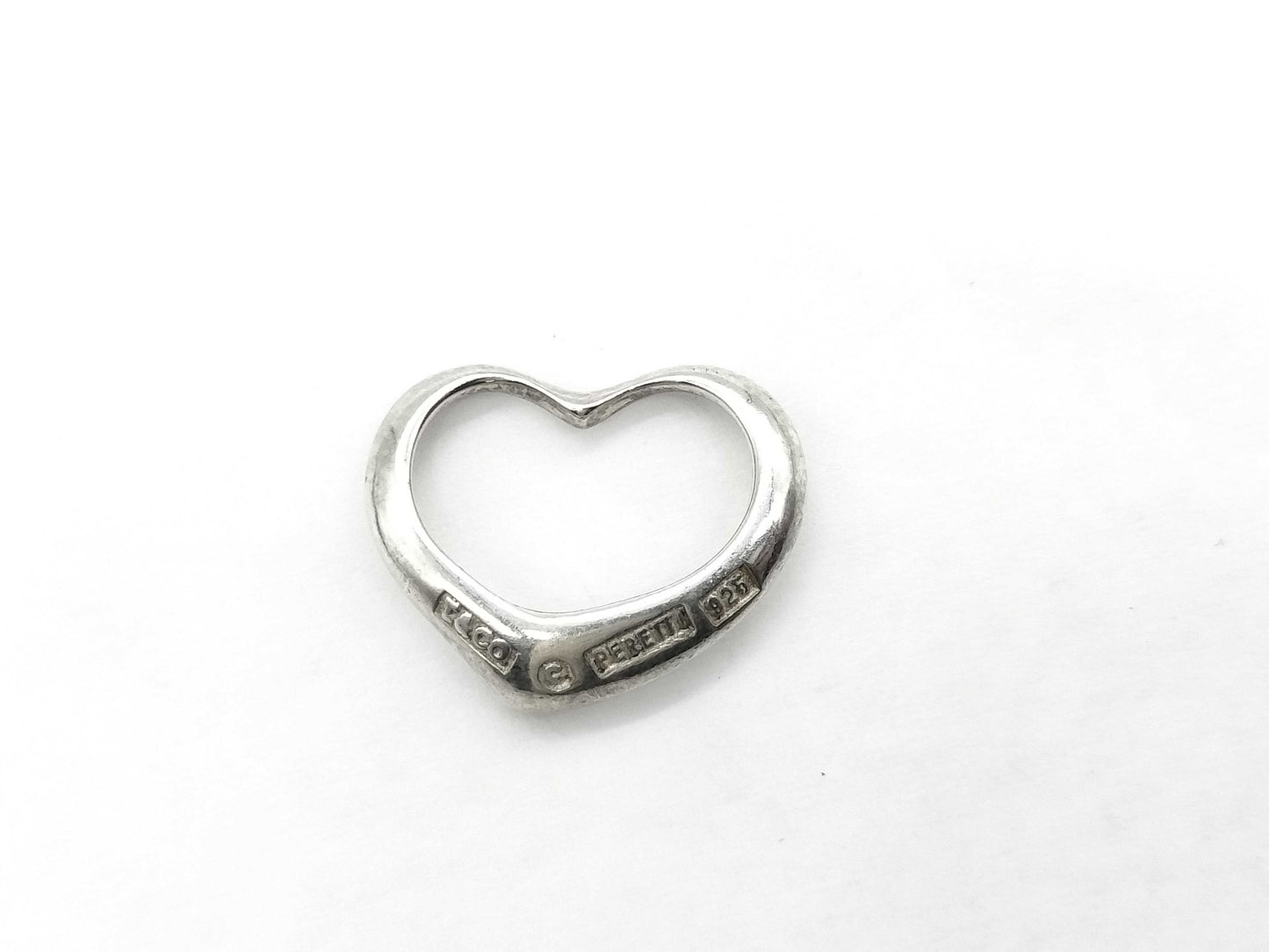 Tiffany & Co. Tiffany Open Heart Necklace Pendant Top