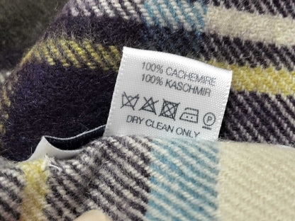 Johnstons 100% Cashmere Scarf, Multicolor, Approx. 72 x 208mm, Other Apparel