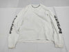 CHROME HEARTS Long T-Shirt with Neck Logo and Sleeve Logo, White, XL