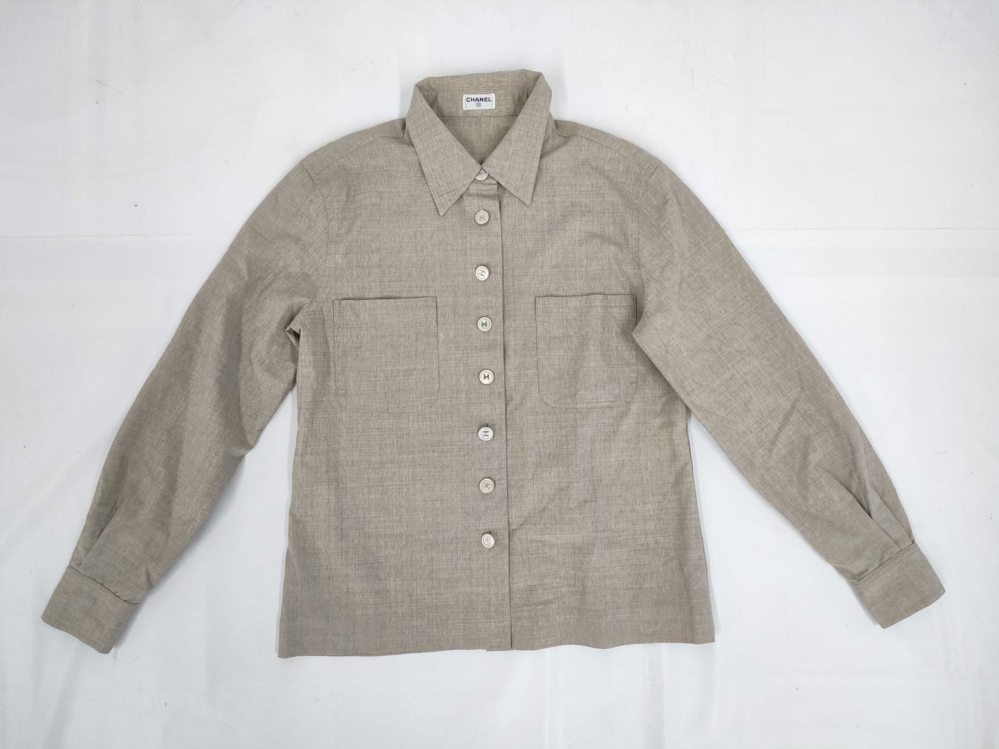 CHANEL Long Sleeve Coco Mark Shirt