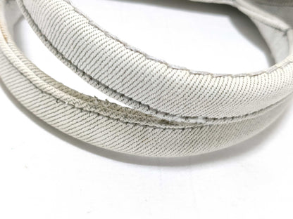 PRADA Prada Canapa Denim Handbag with Triangle Logo Tote Bag