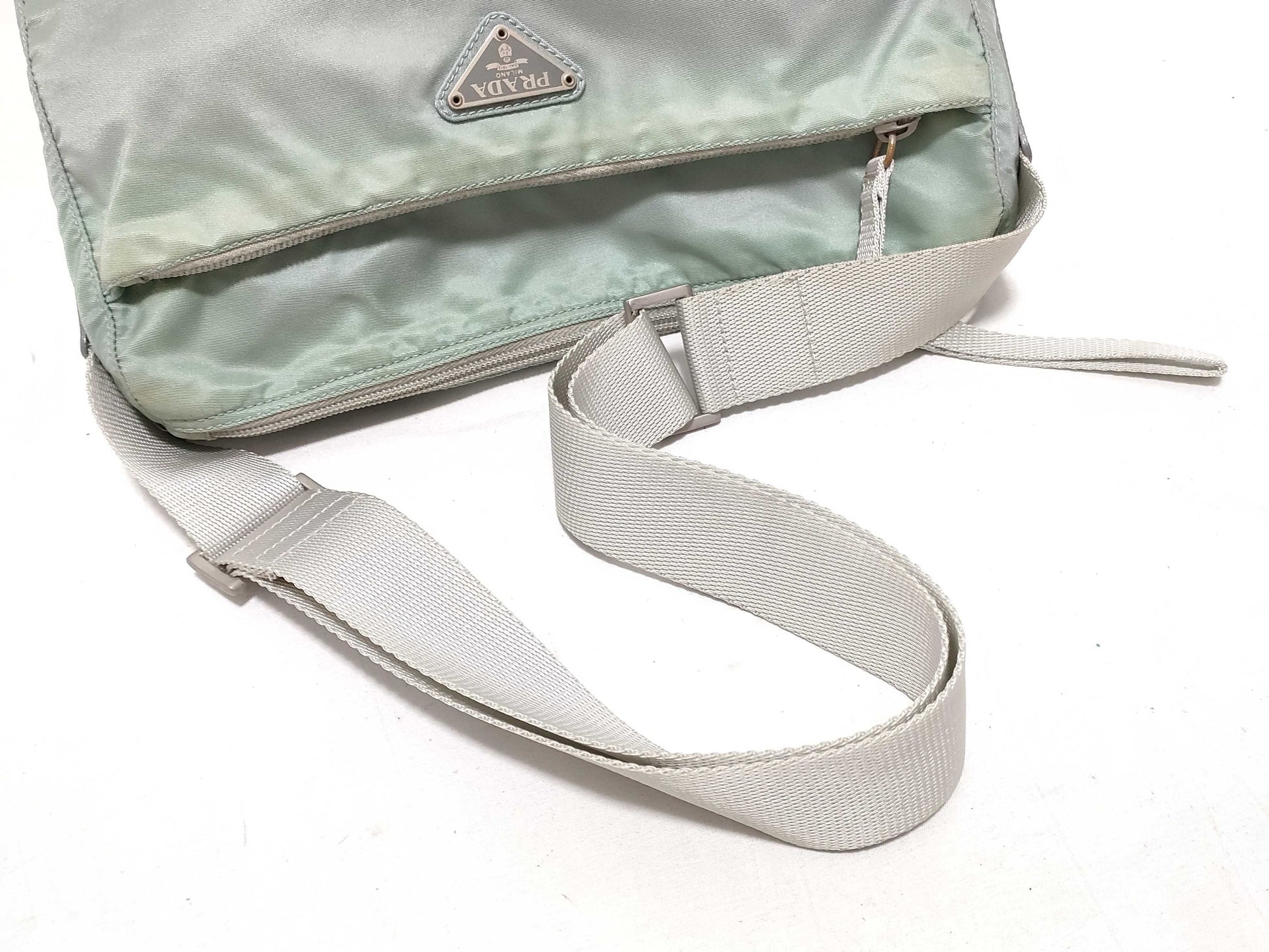PRADA Nylon Prada Waist Bag Body Bag Triangle Logo Shoulder Bag