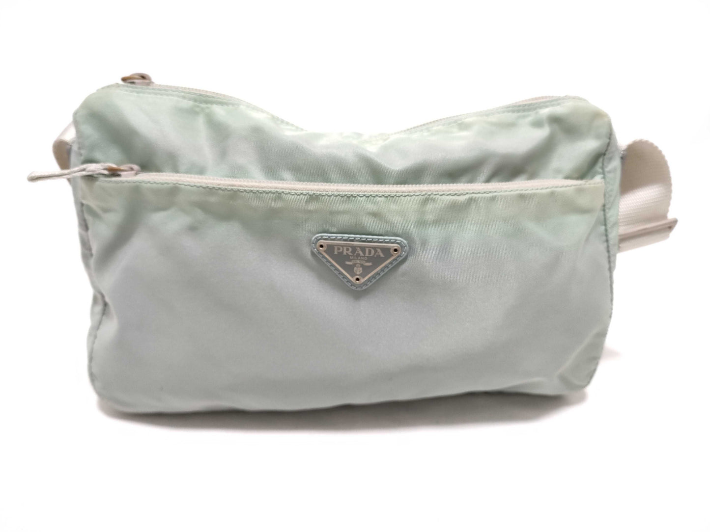 PRADA Nylon Prada Waist Bag Body Bag Triangle Logo Shoulder Bag