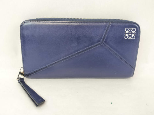 LOEWE Anagram Logo Round Zip Wallet