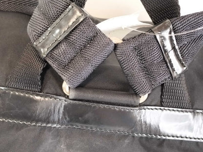 PRADA Nylon Prada Backpack with Triangle Logo in Black