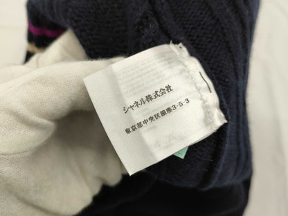 CHANEL Cashmere Knit Sweater with Patches, Size 42, P44160K04587