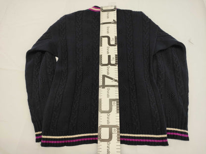 CHANEL Cashmere Knit Sweater with Patches, Size 42, P44160K04587