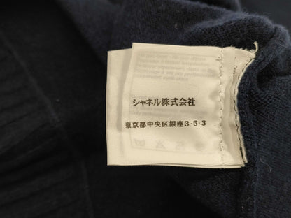 CHANEL Mademoiselle knit sweater with Coco Mark embroidery, P44514K04639, size 42, top