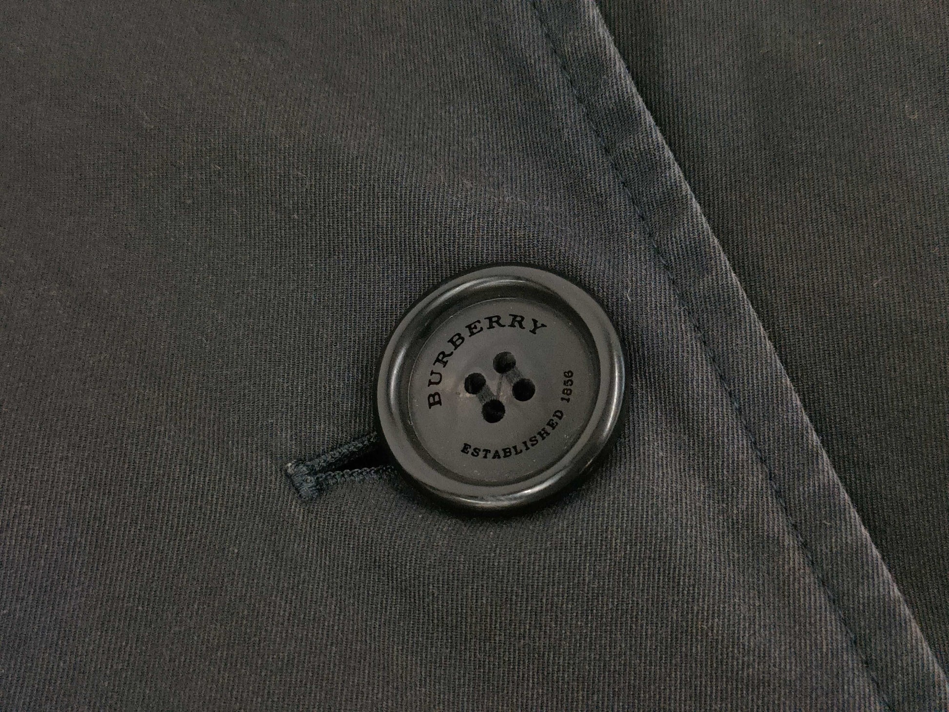 BURBERRY Nova Check Sandringham Trench Coat in Black with Belt, Size 46