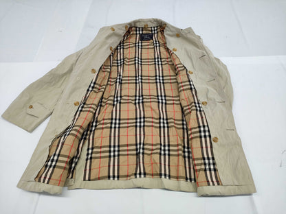 Burberrys Nova Check Coat with Stand Collar