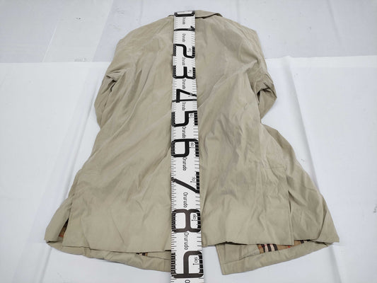 Burberrys Nova Check Coat with Stand Collar