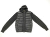 MONCLER Moncler Cardigan Knit Down Hoodie with Switching Design, Black, Size M
