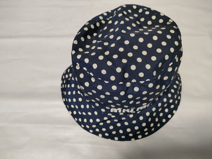 Miu Miu Bucket Hat with Polka Dots and Embroidered Logo, Size M, Other Apparel