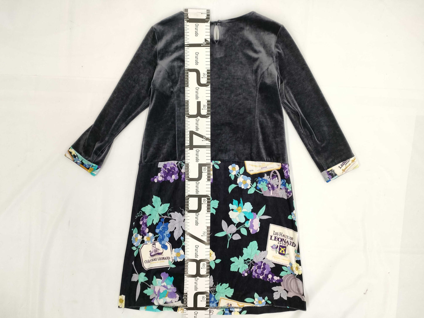 LEONARD Long Sleeve Floral Dress Size 42
