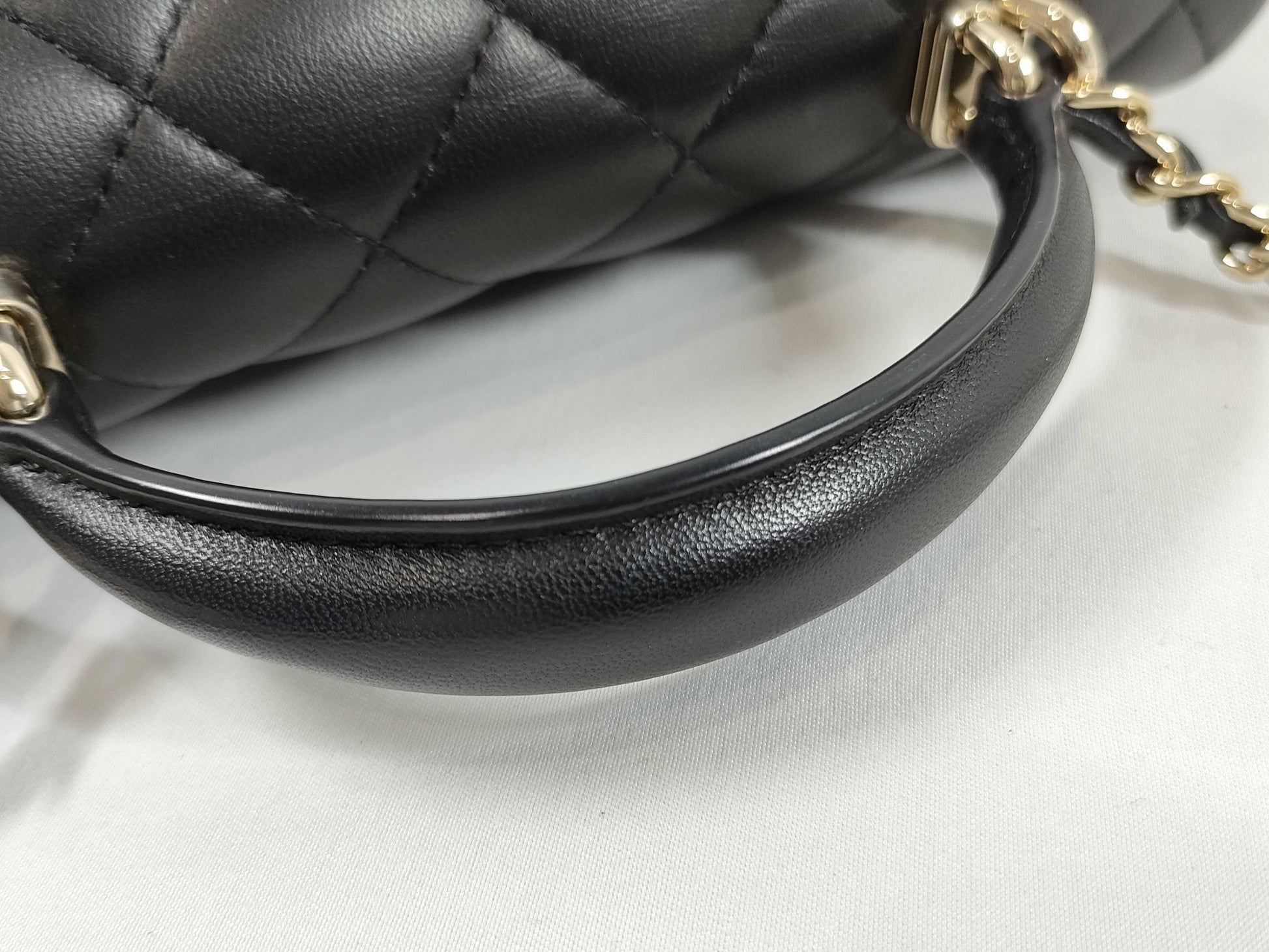 CHANEL Matelasse Coco Handle XXS, Gold Hardware, Complete, 2-Way Handbag, Chain Shoulder Bag, Serial Number Plate, Black, Shoulder Bag