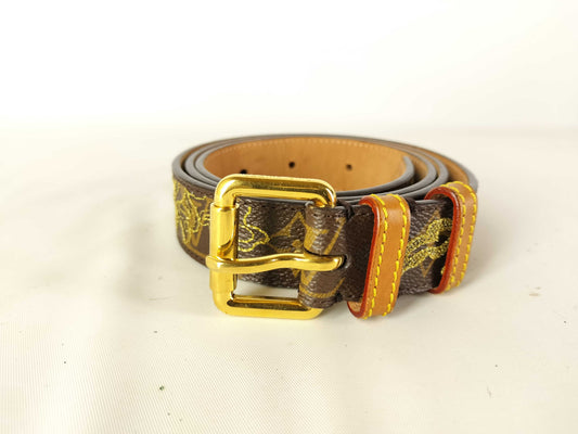 LOUIS VUITTON Monogram Louis Vuitton Monogram M6952 Dante Belt