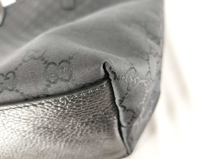 GUCCI GG Canvas Black Tote Bag 211525