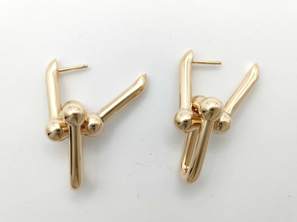 Tiffany & Co. Hardware Medium Au750 5.6g Earrings 