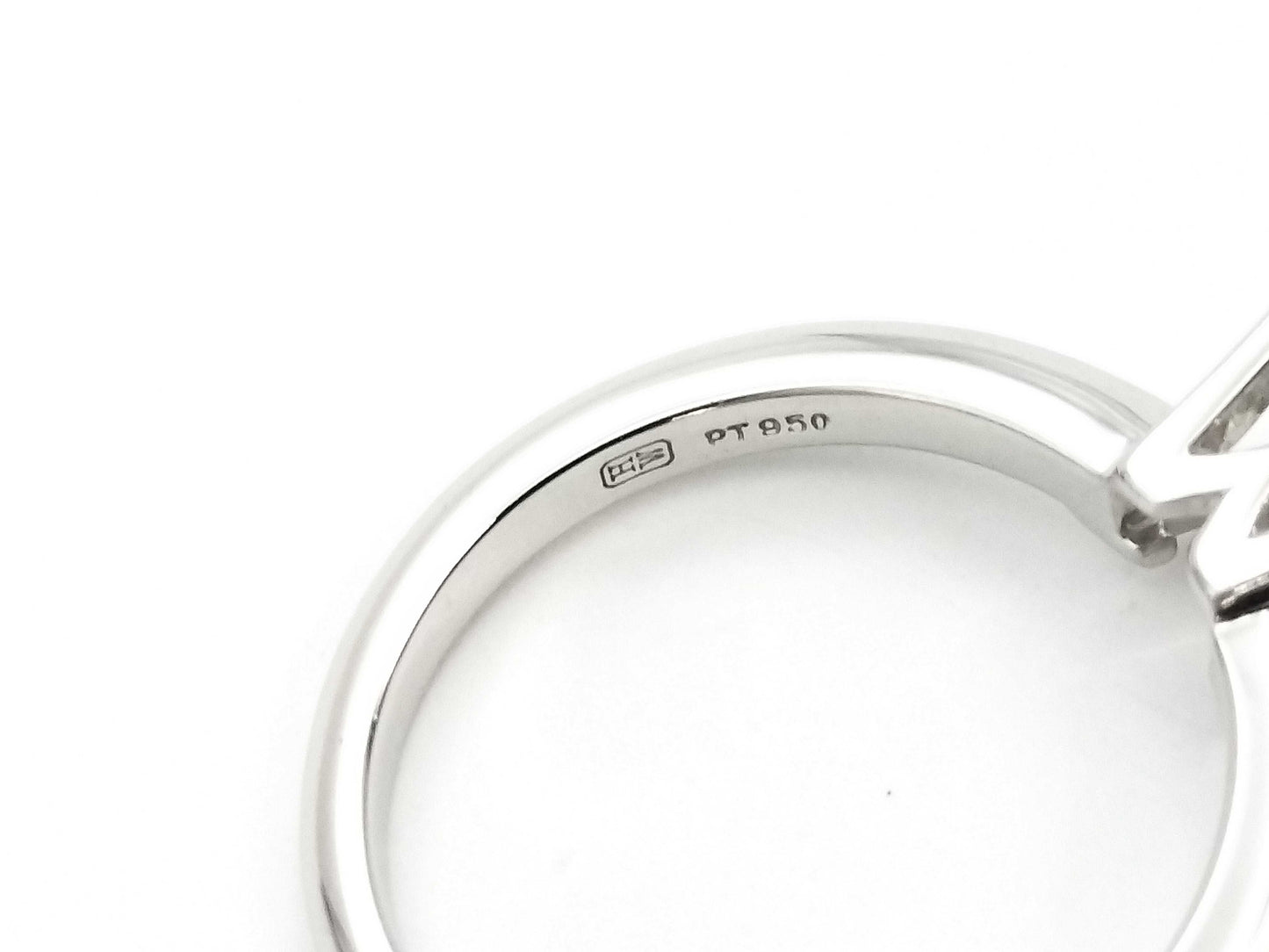HARRY WINSTON HW Logo D0.53ct PT950 4.1g Ring 