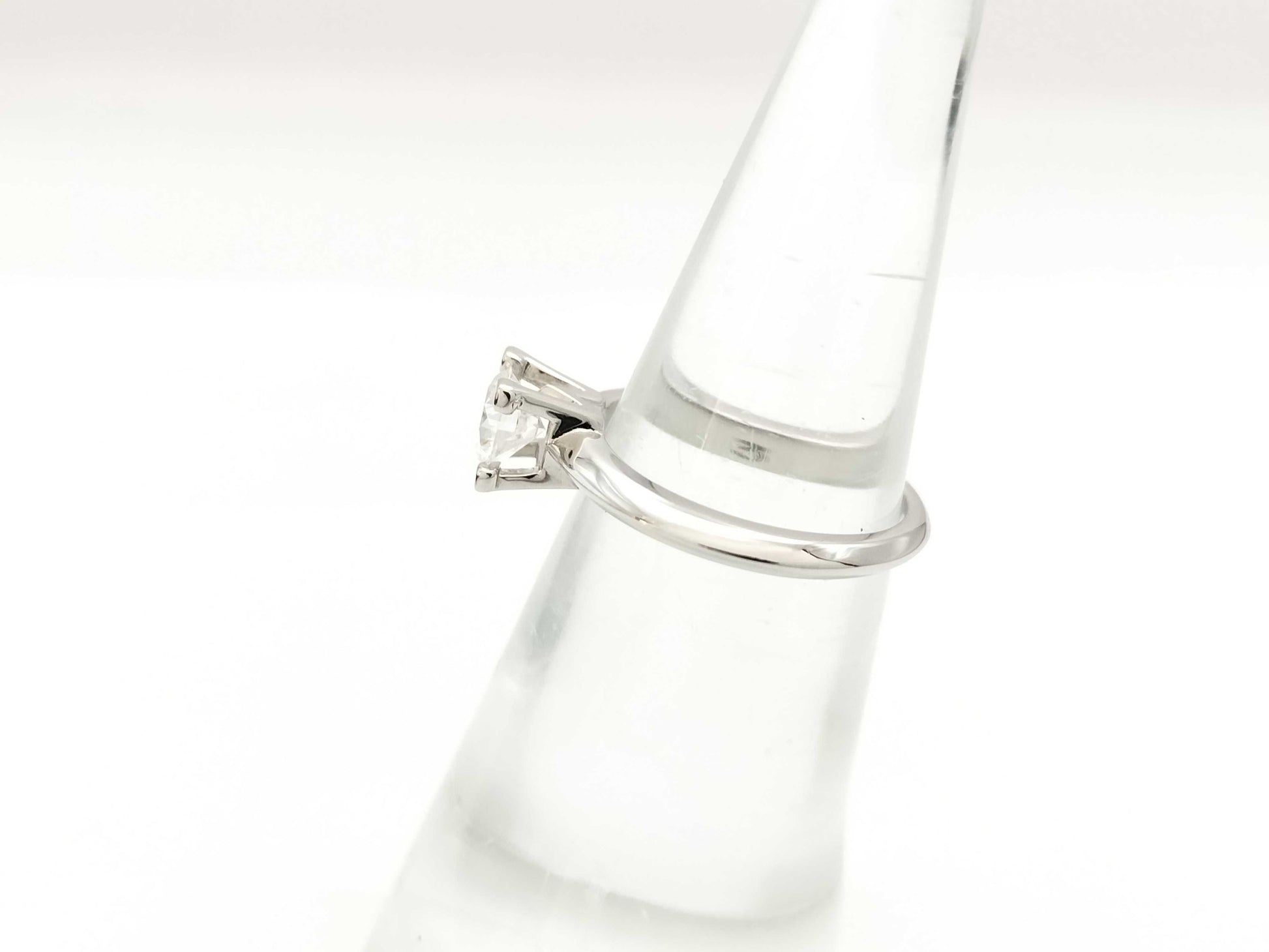 HARRY WINSTON HW Logo D0.53ct PT950 4.1g Ring 