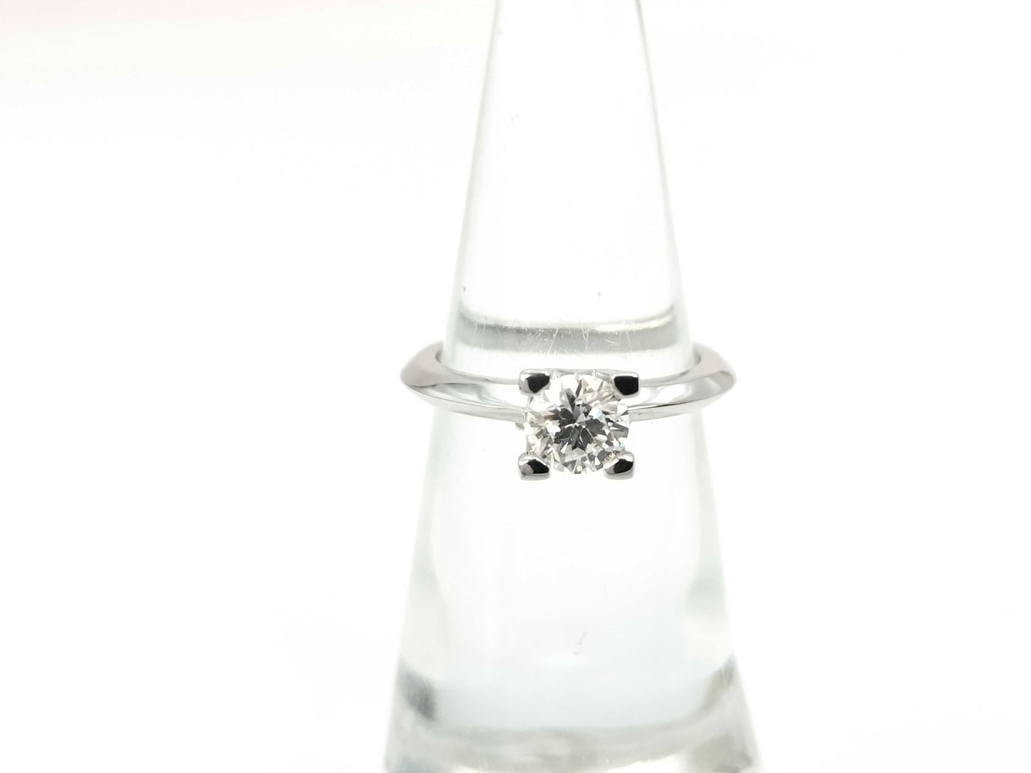 HARRY WINSTON HW Logo D0.53ct PT950 4.1g Ring 