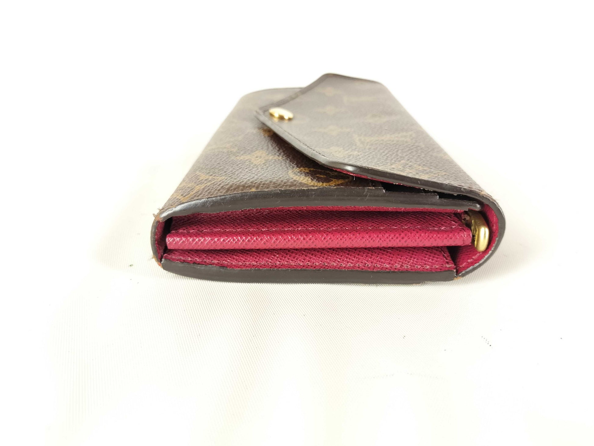 LOUIS VUITTON Monogram Louis Vuitton Monogram Portefeuille Sarah Fuchsia M62234 MS3149 Wallet