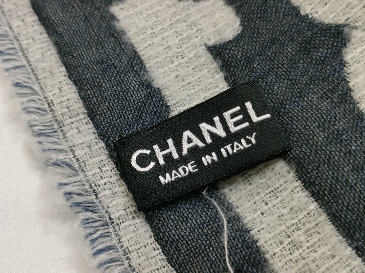 CHANEL Coco Mark Shawl 20V Cashmere and Silk Scarf