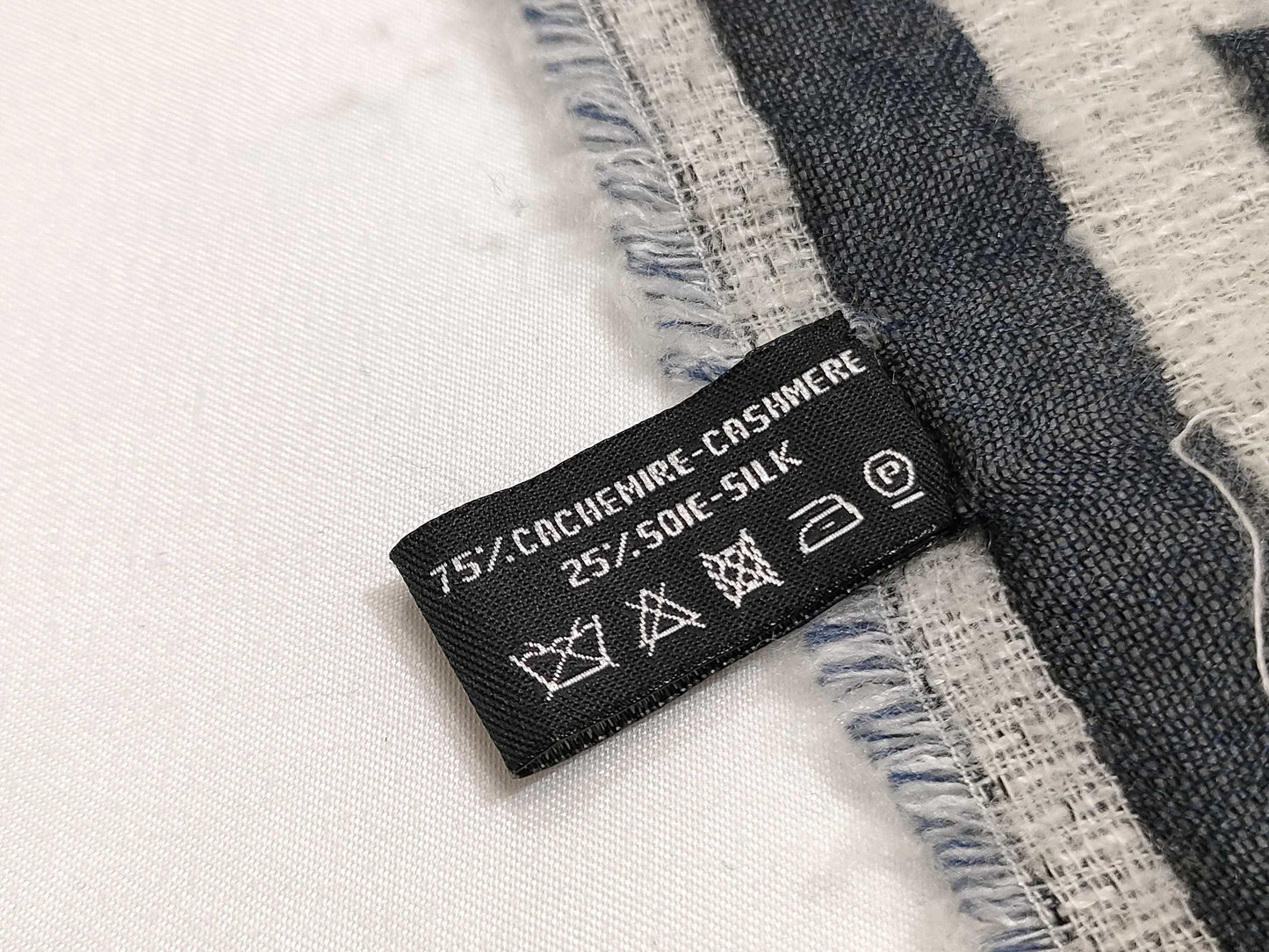 CHANEL Coco Mark Shawl 20V Cashmere and Silk Scarf