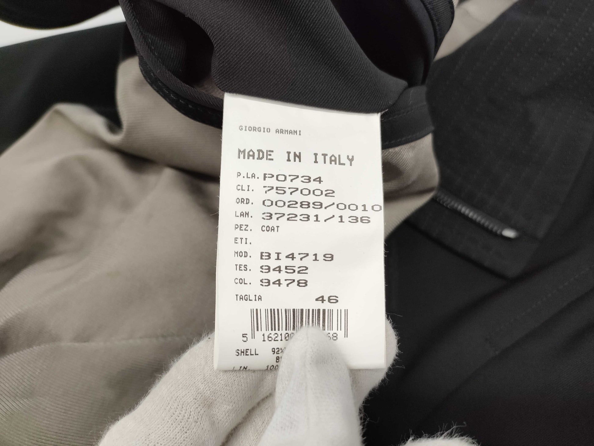 GIORGIO ARMANI Armani Long Coat Jacket