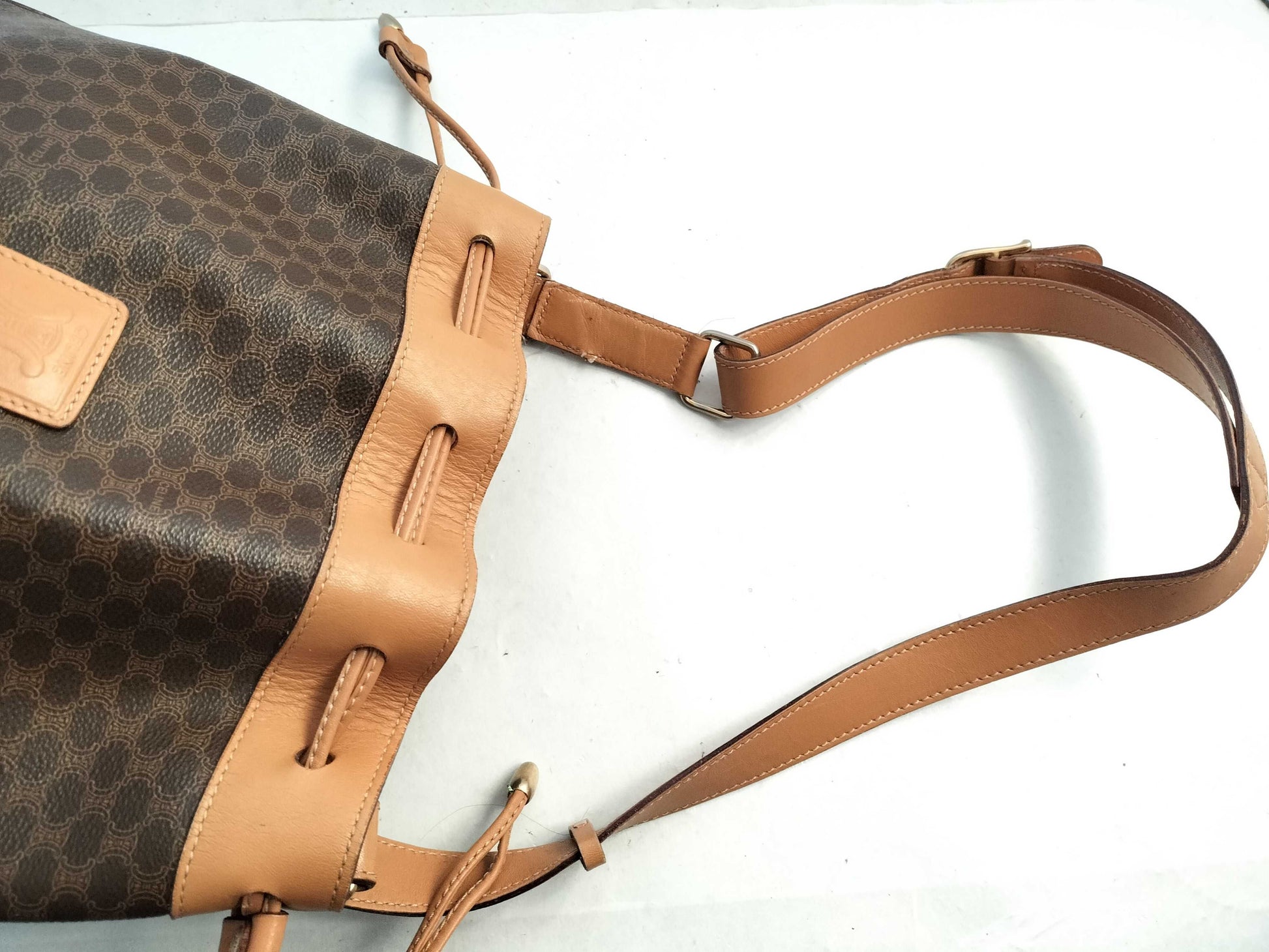 CELINE Drawstring Shoulder Bag