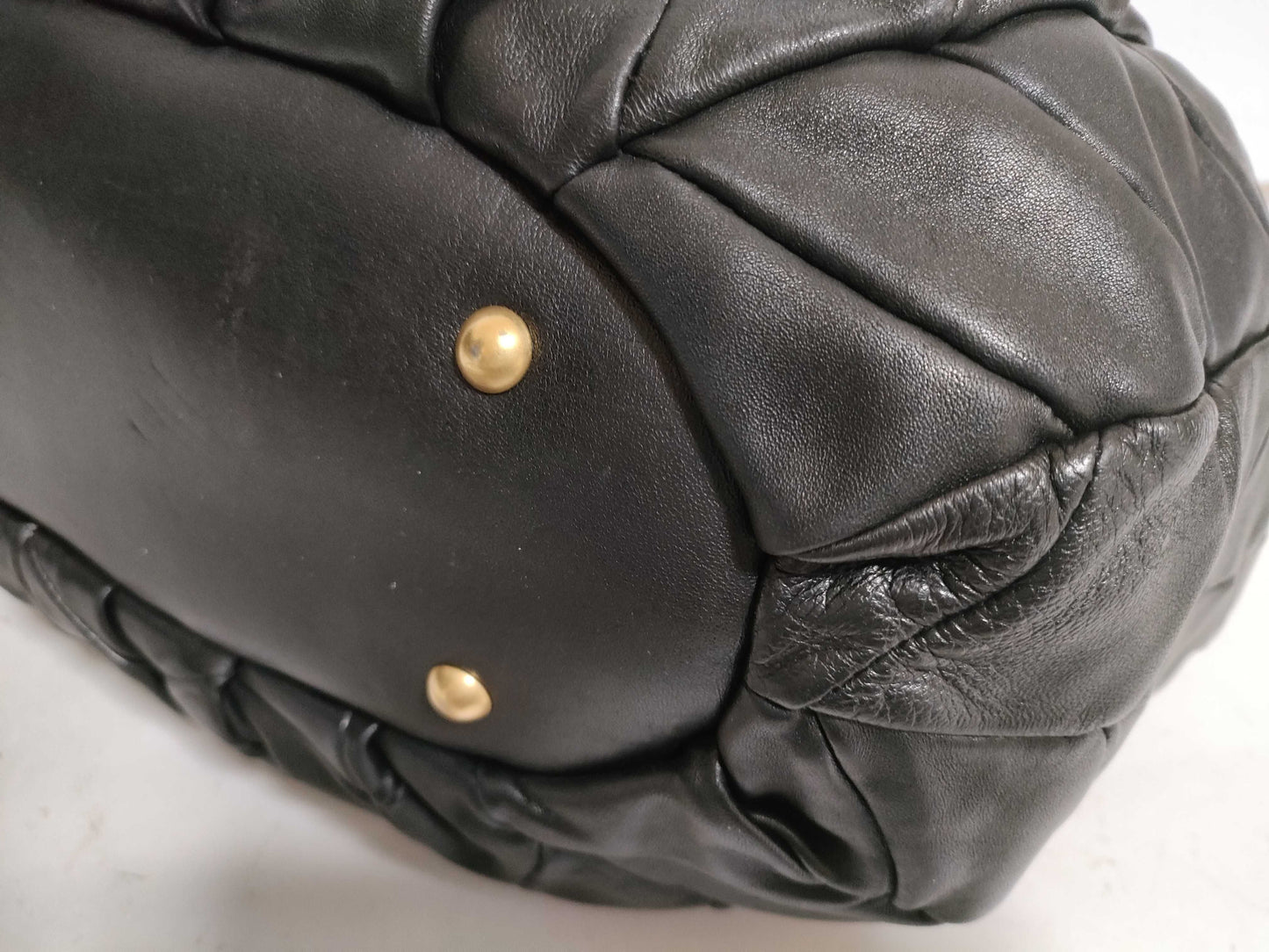 Miu Miu handbag with crystal strap in black