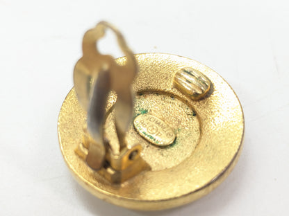 CHANEL Coco Mark Chanel Round Earrings