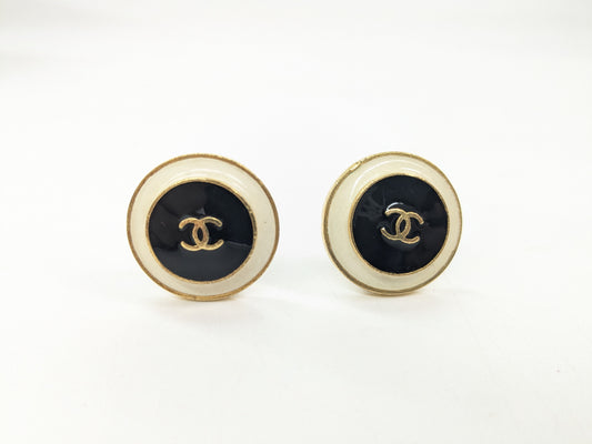 CHANEL Coco Mark Chanel Round Earrings