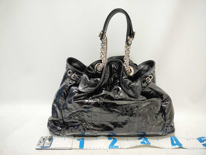 Dior Enamel Lady Dior Cannage Tote Bag