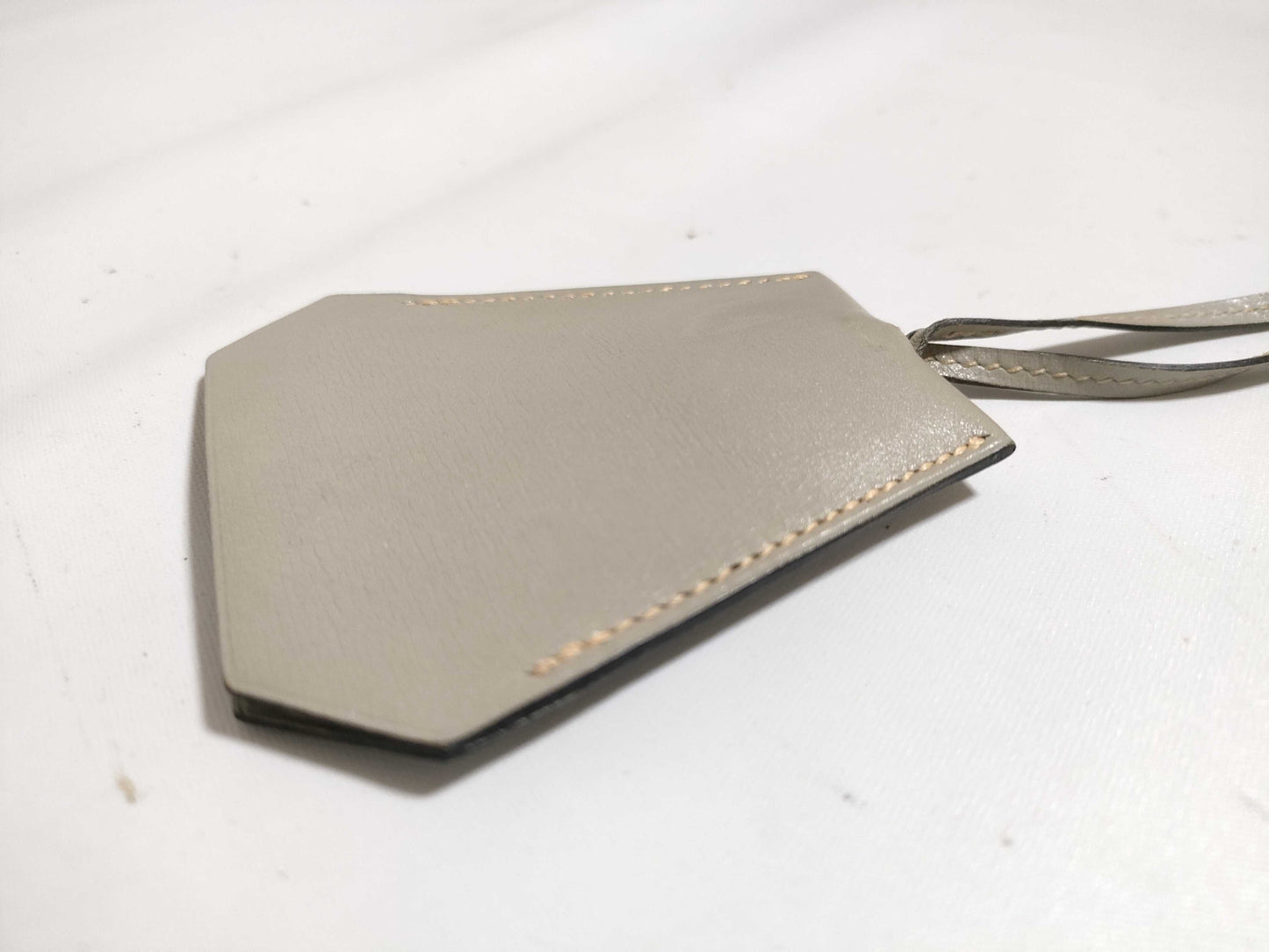 HERMES Crochet Necklace □B Stamp Necklace