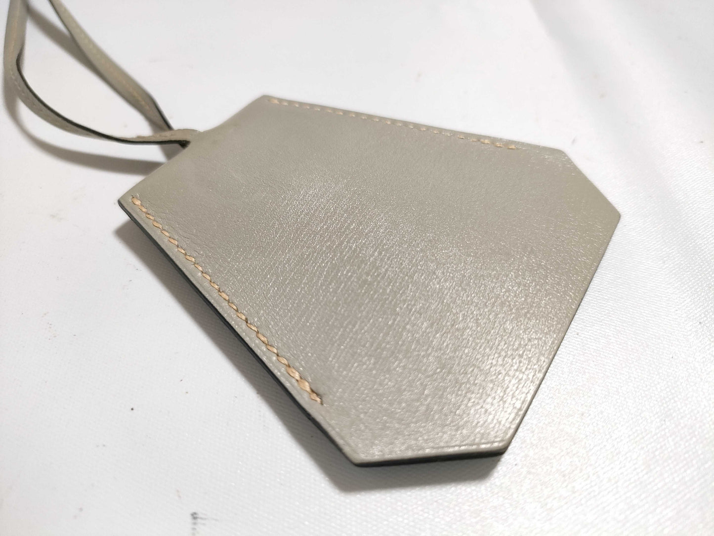 HERMES Crochet Necklace □B Stamp Necklace