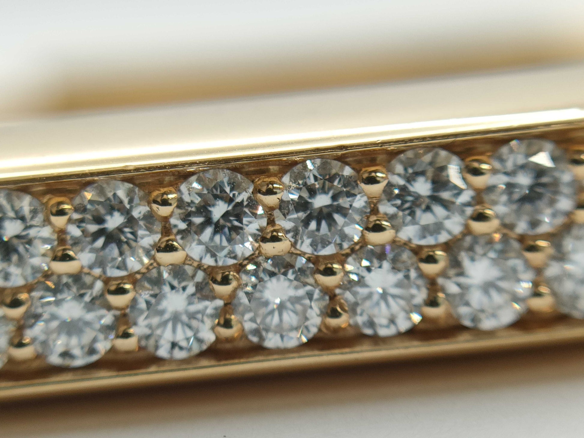 Tiffany & Co. Rock Full Diamond PG Au750 44.5g Bracelet/Bangle 