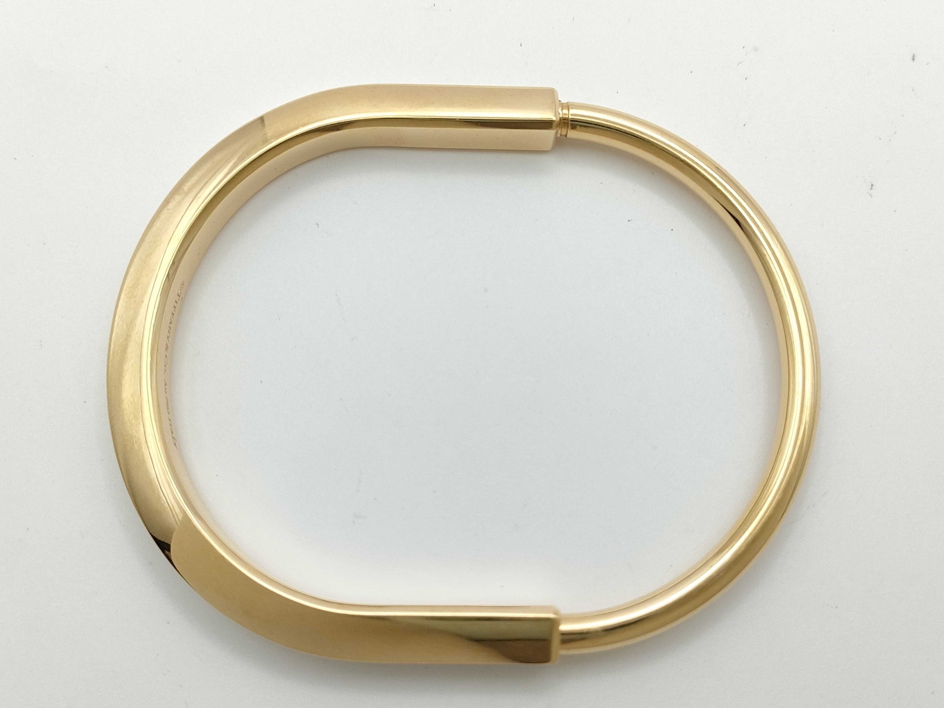 Tiffany & Co. Lock PG Au750 29.7g Bracelet/Bangle 