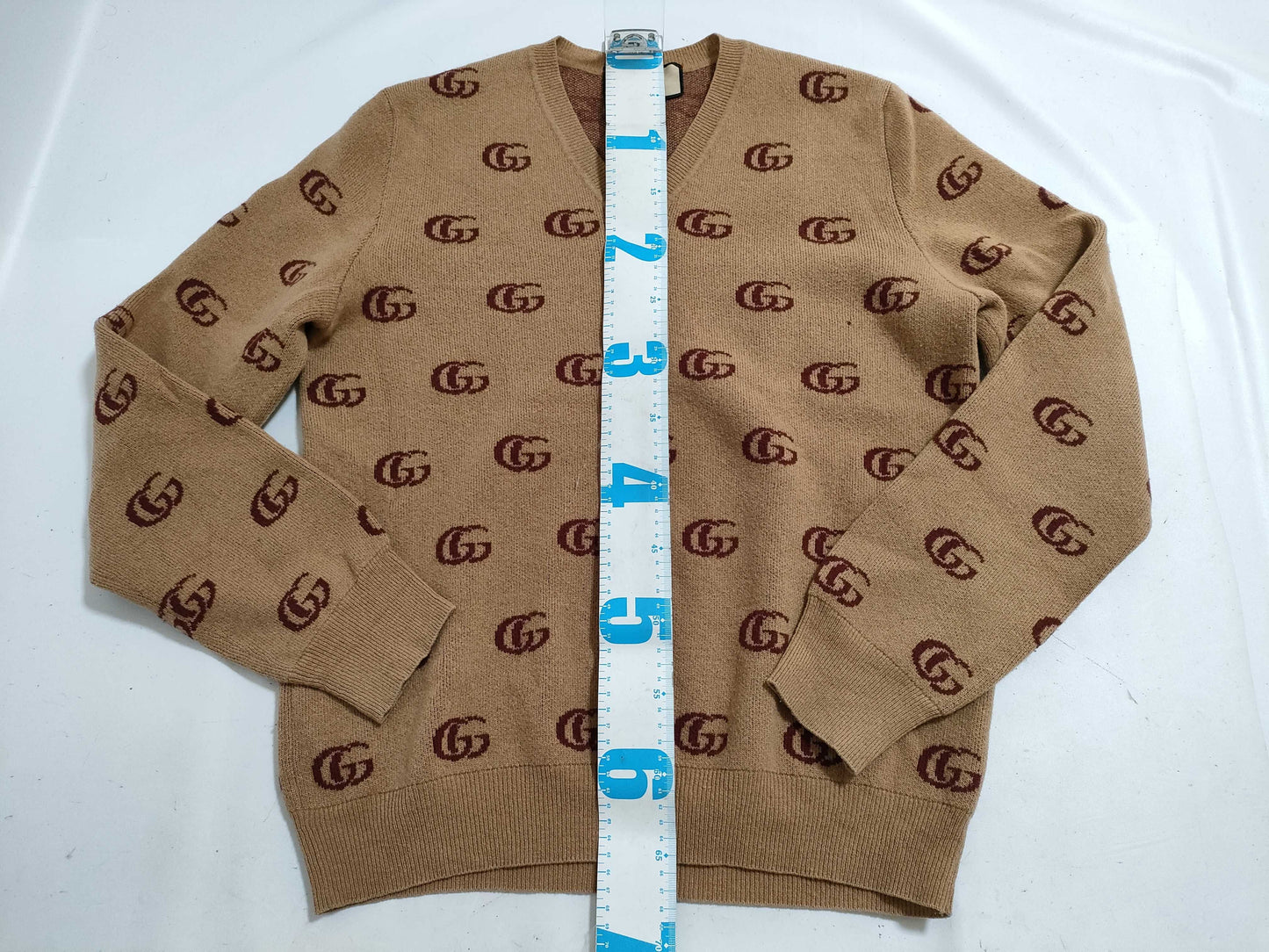 GUCCI Knit Sweater GG Pattern Top